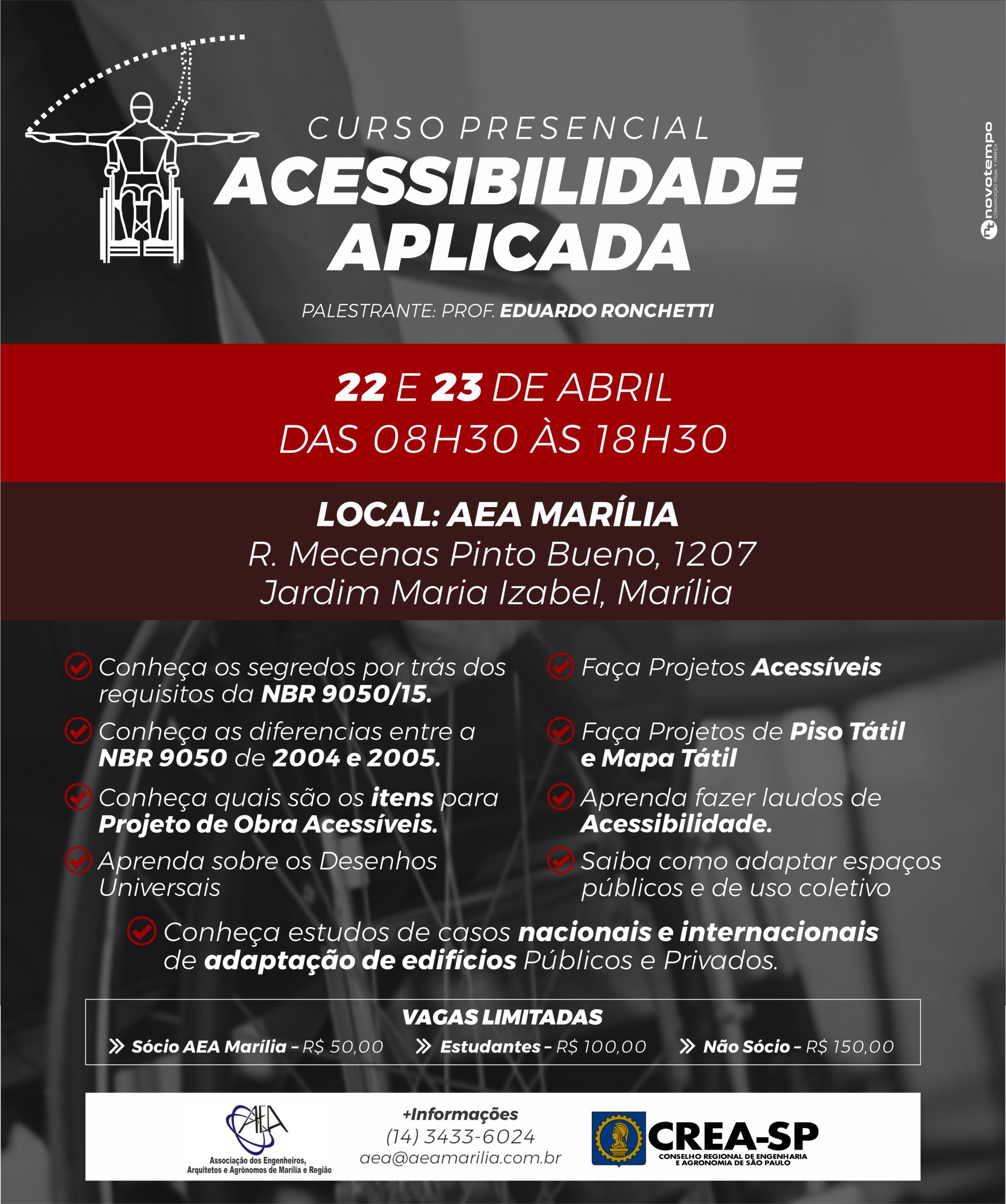 CURSO ACESSIBILIDADE APLICADA 22/04 E 23/04