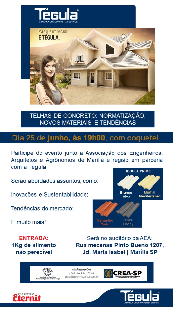 PALESTRA 25/06 – TÉGULA TELHAS DE CONCRETO