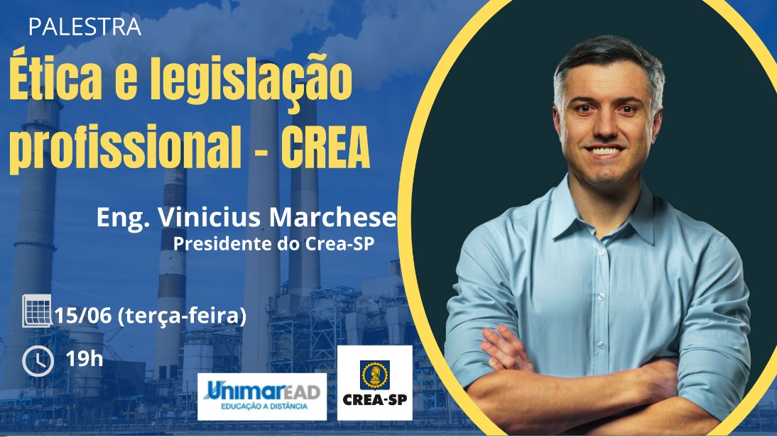 PALESTRA ON LINE – ÉTICA E LEGISLAÇÃO PROFISSIONAL – Dia 16/06 às 19H