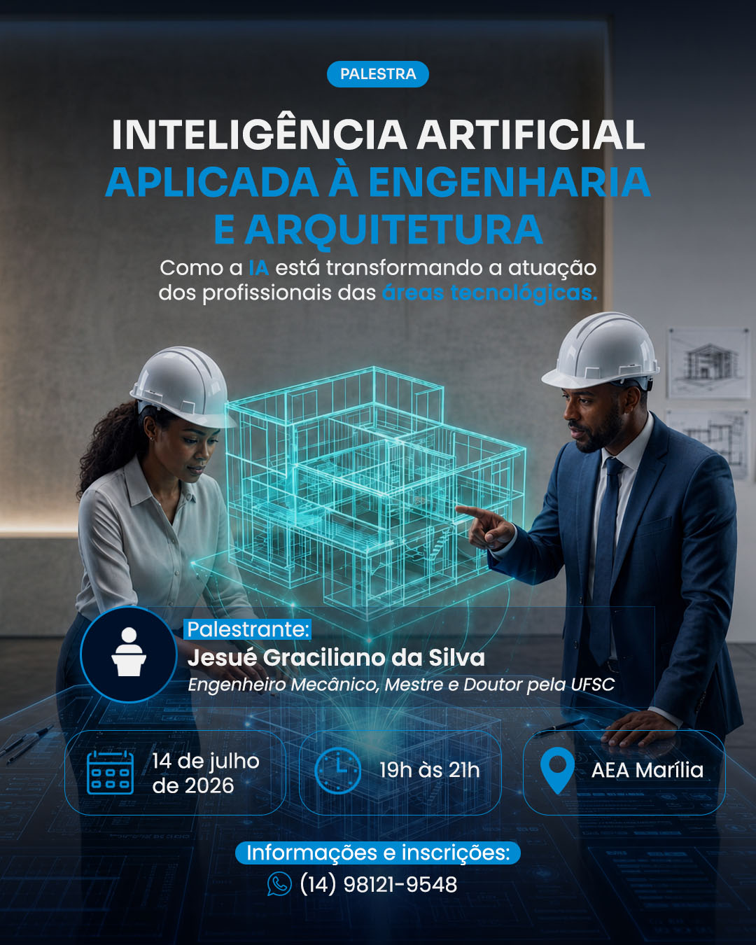 Palestra da AEA Marília debate o impacto da Inteligência Artificial nesta terça-feira, 14 de julho