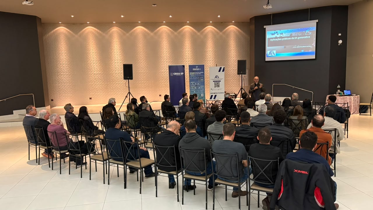 Treinamento da AEA Marília aborda Inteligência Artificial e ensina a formular prompts eficazes na Engenharia e Arquitetura